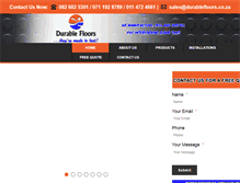 Tablet Screenshot of durablefloors.co.za