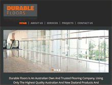 Tablet Screenshot of durablefloors.com.au